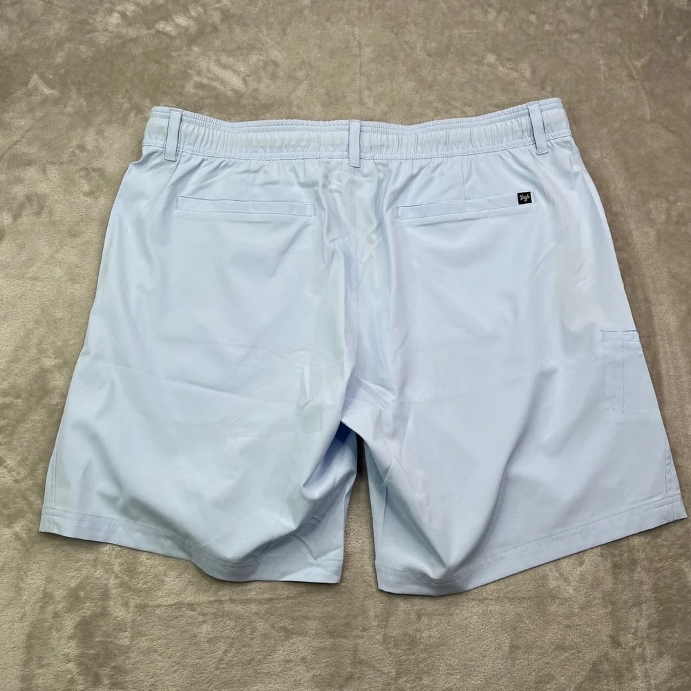 Waggle‎ Scramble Short Mens 2XL Breeze Blue Solid Performance Golf Shorts